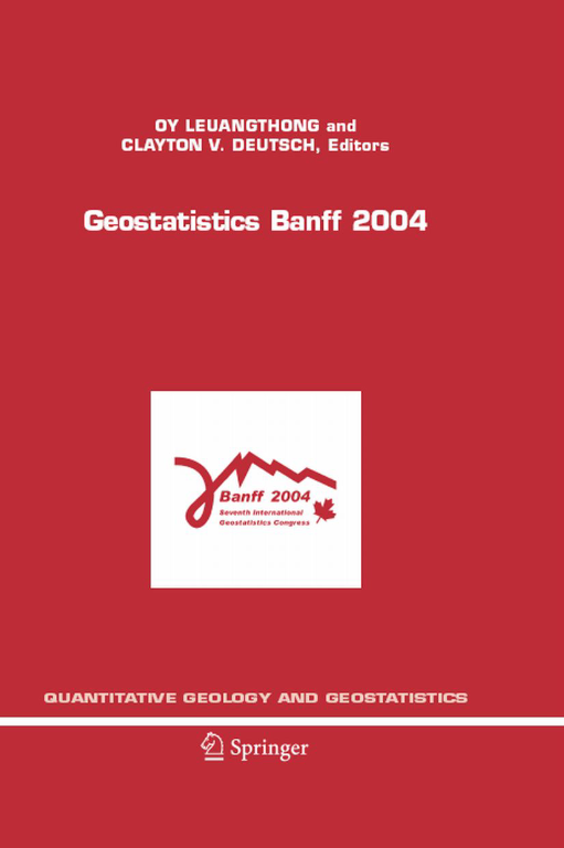 Book cover of Geostatistics Banff 2004 by Clayton Deutsch Book cover of Geostatistics Banff 2004 by Clayton Deutsch